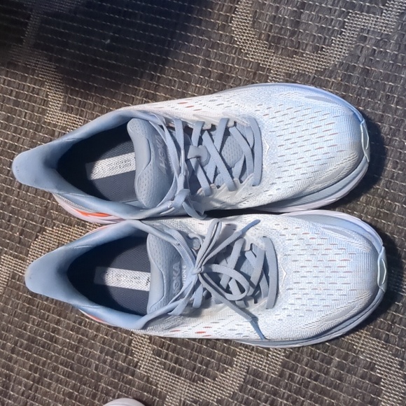 Hoka One One Clifton 8 Blue Fog Plein Air Running Shoe Women’s Size 10 D - Picture 5 of 14